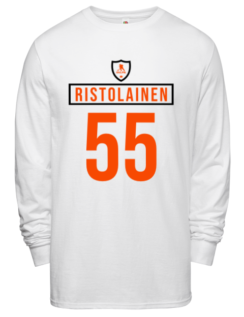 Home Jersey Rasmus Ristolainen Men's Long-Sleeve T-Shirt | Swagsta