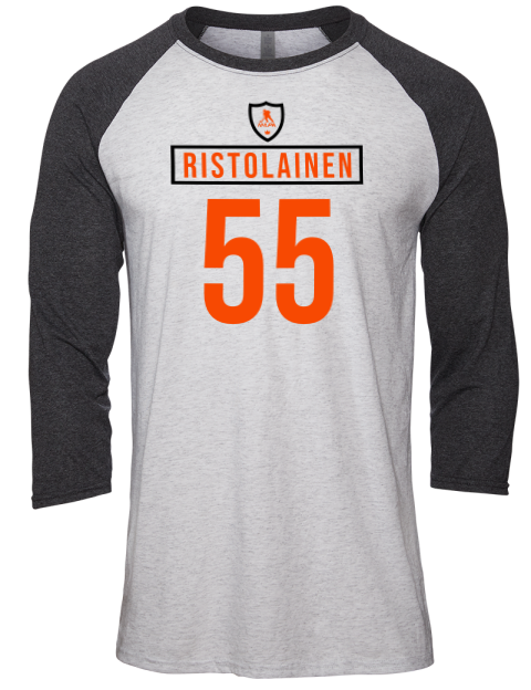 Home Jersey Rasmus Ristolainen Unisex Premium Three-Quarter Raglan T-Shirt | Swagsta