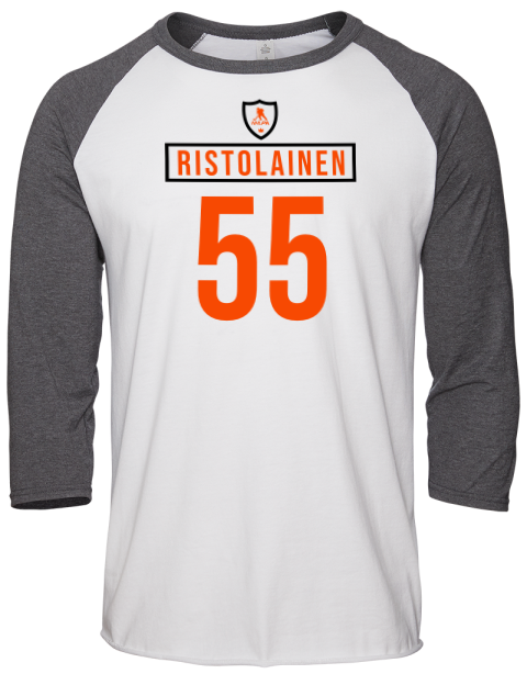 Home Jersey Rasmus Ristolainen Unisex Premium Three-Quarter Raglan T-Shirt | Swagsta