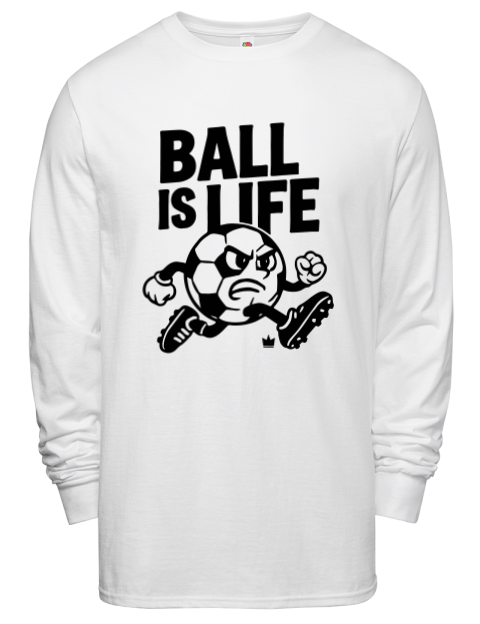 Ball is Life Soccer Men's Long-Sleeve T-Shirt | Swagsta