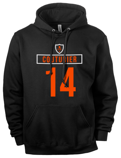 Away Jersey Sean Couturier Eco Premium Unisex Hooded Sweatshirt | Swagsta