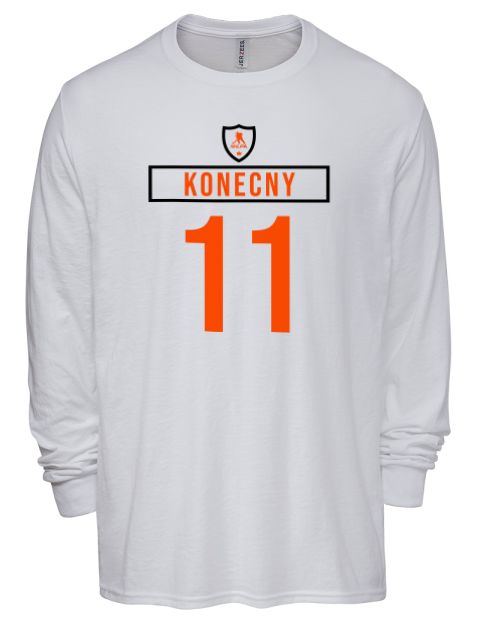 Home Jersey Travis Konecny Men's Premium Blend Long Sleeve-T-Shirt | Swagsta