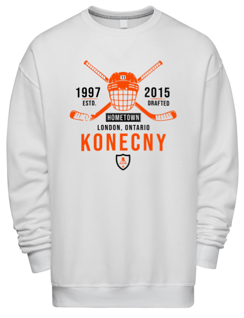 Classic Heritage Travis Konecny Premium Unisex Crewneck Sweatshirt | Swagsta
