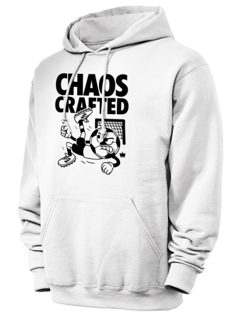 Chaos Crafted Soccer Unisex Hooded Sweatshirt | Swagsta