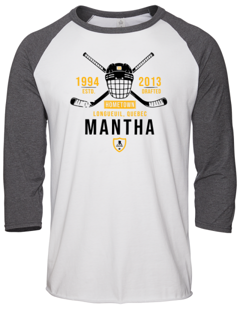 Classic Heritage Anthony Mantha Unisex Premium Three-Quarter Raglan T-Shirt | Swagsta