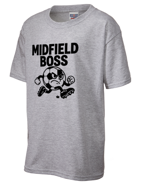 Midfield Boss Soccer Youth T-Shirt | Swagsta