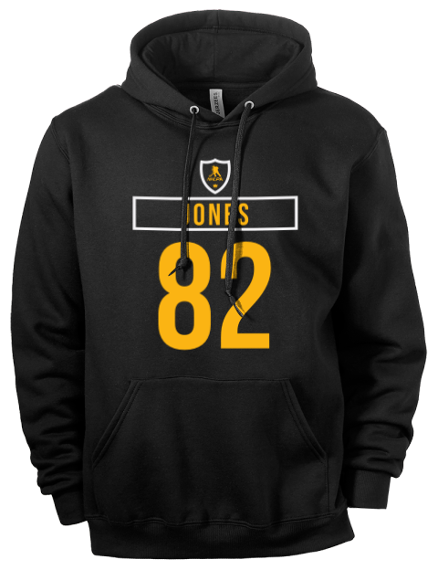Away Jersey Caleb Jones Eco Premium Unisex Hooded Sweatshirt | Swagsta