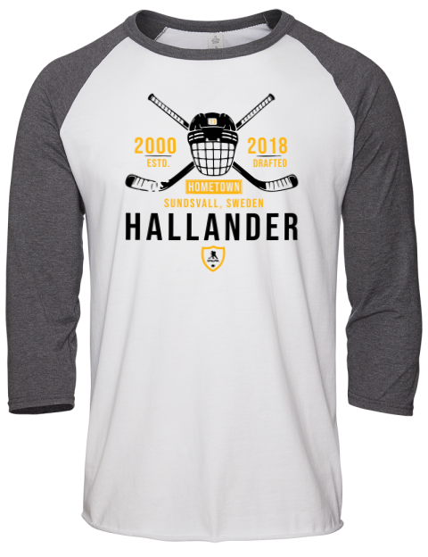 Classic Heritage Filip Hallander Unisex Premium Three-Quarter Raglan T-Shirt | Swagsta