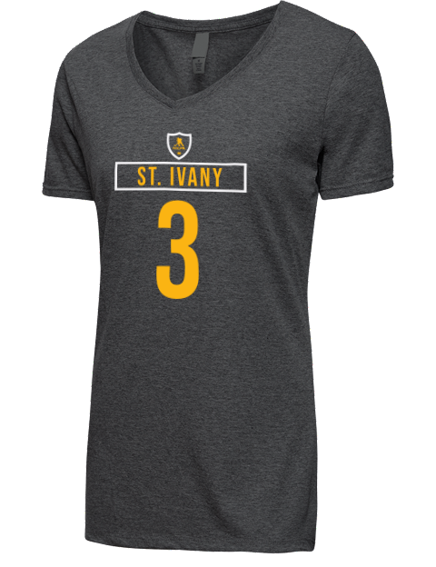 Away Jersey Jack Ivany Premium Ladies V-Neck T-Shirt | Swagsta