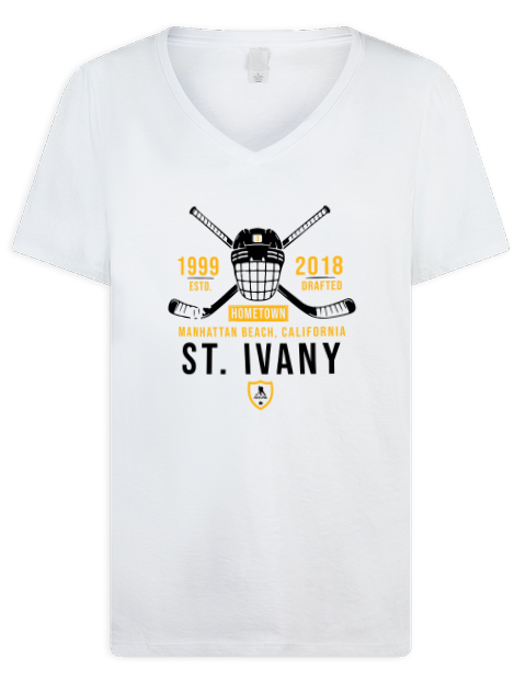 Classic Heritage Jack Ivany Premium Ladies V-Neck T-Shirt | Swagsta