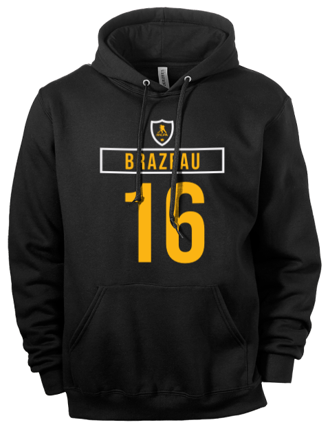 Away Jersey Justin Brazeau Eco Premium Unisex Hooded Sweatshirt | Swagsta