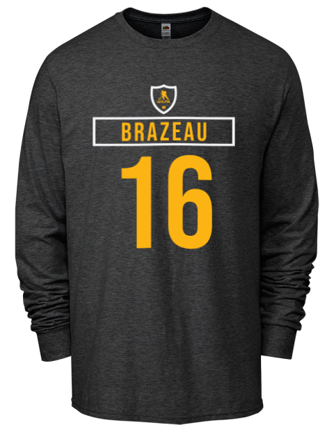 Away Jersey Justin Brazeau Men's Long-Sleeve T-Shirt | Swagsta