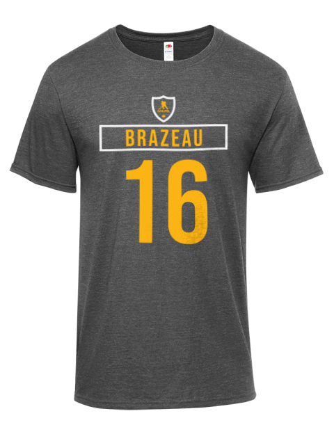 Away Jersey Justin Brazeau Iconic Men's T-Shirt | Swagsta