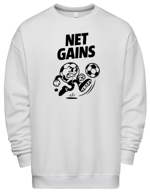 Net Gains Soccer Premium Unisex Crewneck Sweatshirt | Swagsta