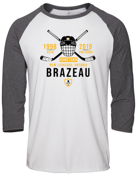 Classic Heritage Justin Brazeau Unisex Premium Three-Quarter Raglan T-Shirt | Swagsta