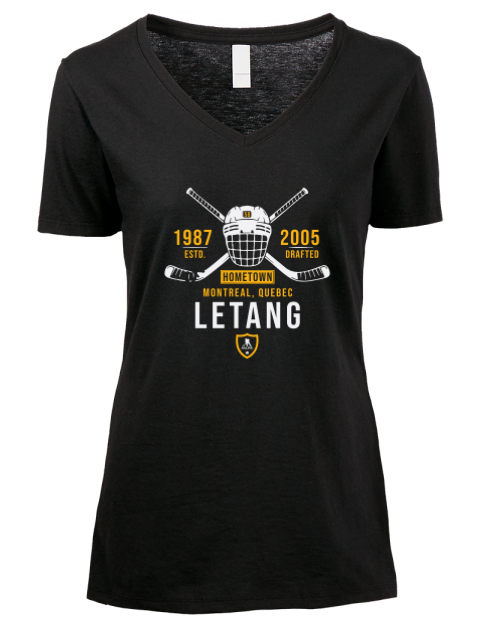 Heritage Kristopher Letang Premium Ladies V-Neck T-Shirt | Swagsta