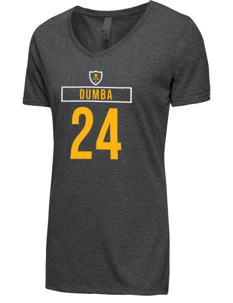 Away Jersey Mathew Dumba Premium Ladies V-Neck T-Shirt | Swagsta