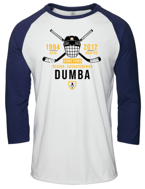 Classic Heritage Mathew Dumba Unisex Premium Three-Quarter Raglan T-Shirt | Swagsta