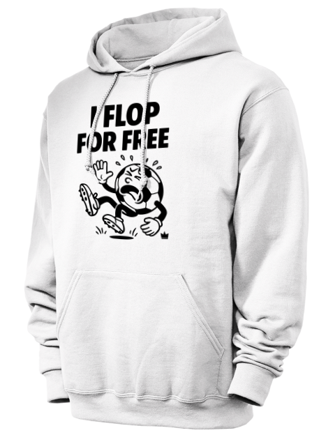Flop For Free Soccer Unisex Hooded Sweatshirt | Swagsta