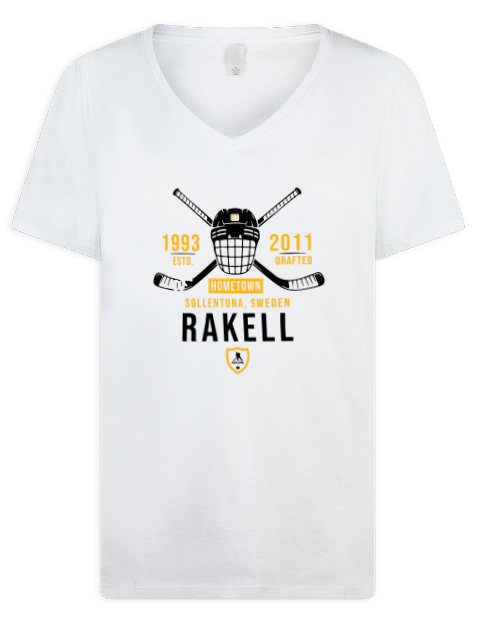 Classic Heritage Rickard Rakell Premium Ladies V-Neck T-Shirt | Swagsta