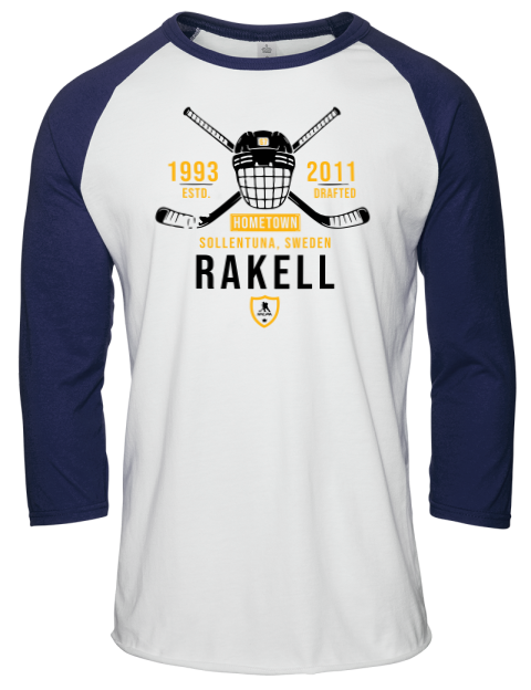 Classic Heritage Rickard Rakell Unisex Premium Three-Quarter Raglan T-Shirt | Swagsta