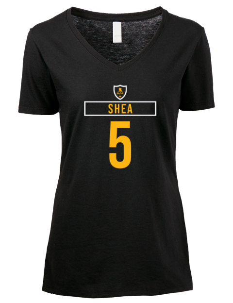 Away Jersey Ryan Shea Premium Ladies V-Neck T-Shirt | Swagsta