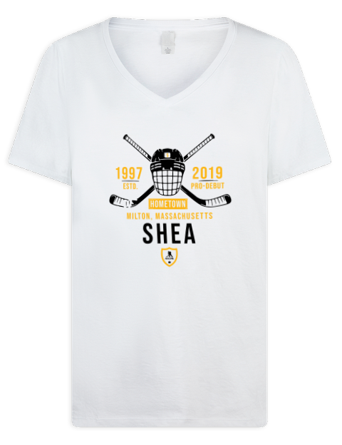 Classic Heritage Ryan Shea Premium Ladies V-Neck T-Shirt | Swagsta