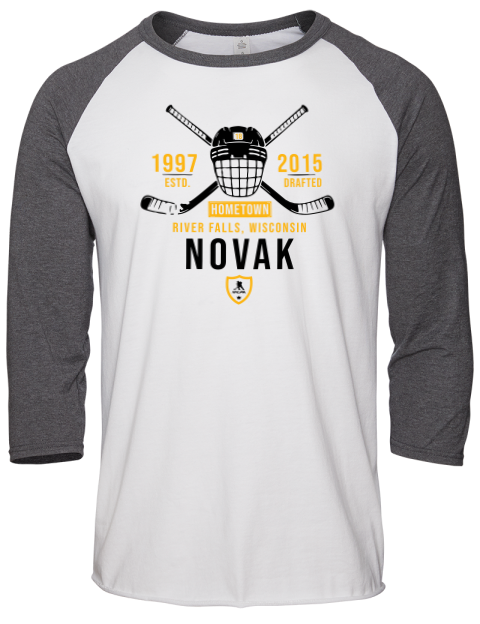 Classic Heritage Tommy Novak Unisex Premium Three-Quarter Raglan T-Shirt | Swagsta