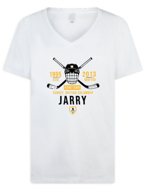 Classic Heritage Tristan Jarry Premium Ladies V-Neck T-Shirt | Swagsta