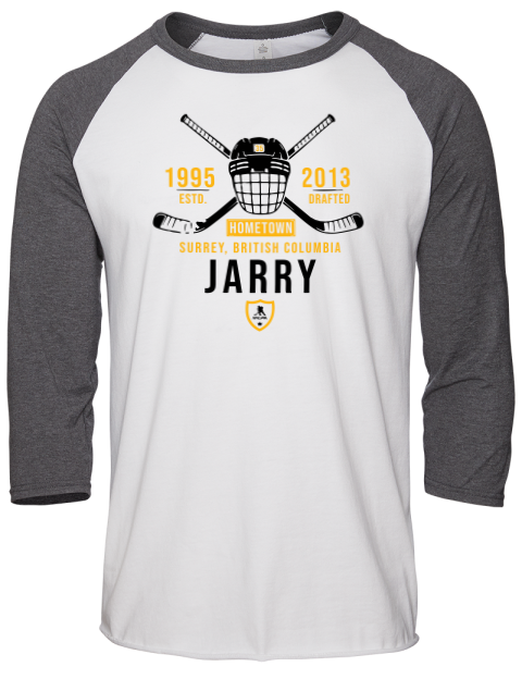 Classic Heritage Tristan Jarry Unisex Premium Three-Quarter Raglan T-Shirt | Swagsta