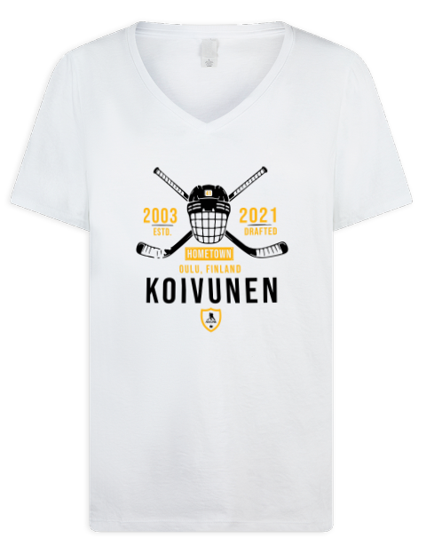 Classic Heritage Ville Koivunen Premium Ladies V-Neck T-Shirt | Swagsta