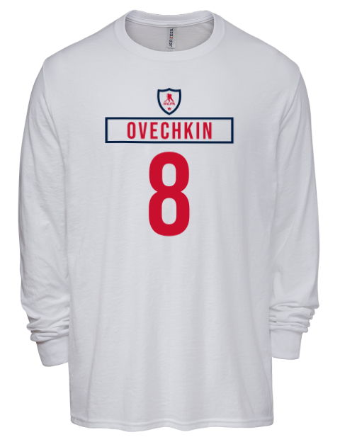 Home Jersey Alex Ovechkin Men's Premium Blend Long Sleeve-T-Shirt | Swagsta