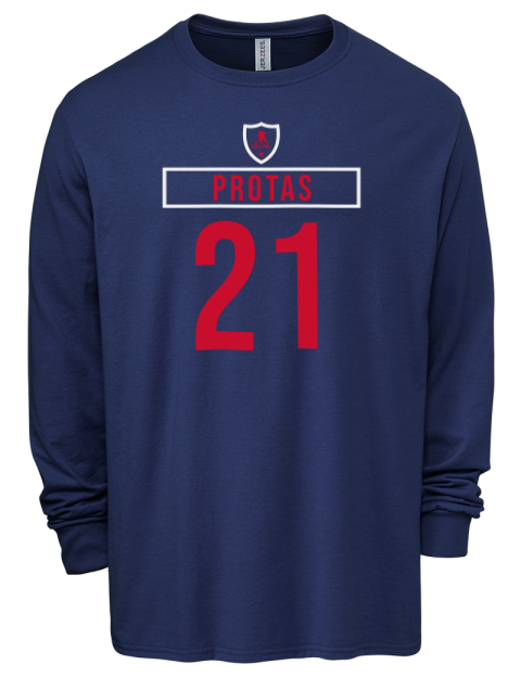 Away Jersey Aliaksei Protas Men's Premium Blend Long Sleeve-T-Shirt | Swagsta