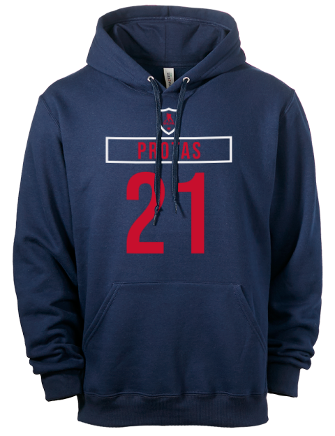 Away Jersey Aliaksei Protas Eco Premium Unisex Hooded Sweatshirt | Swagsta
