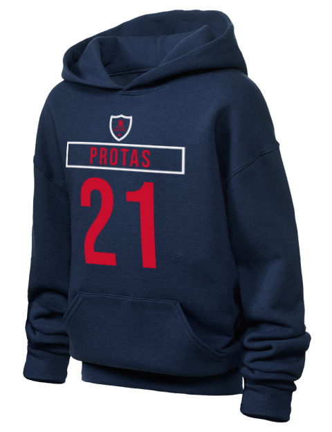 Away Jersey Aliaksei Protas Youth Hooded Sweatshirt | Swagsta