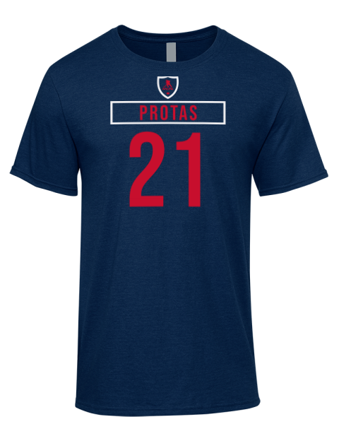 Away Jersey Aliaksei Protas Premium Ring-Spun Cotton Unisex T-Shirt | Swagsta