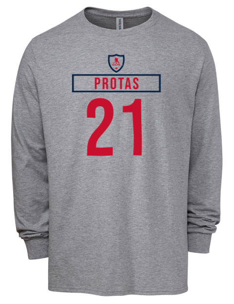 Home Jersey Aliaksei Protas Men's Premium Blend Long Sleeve-T-Shirt | Swagsta