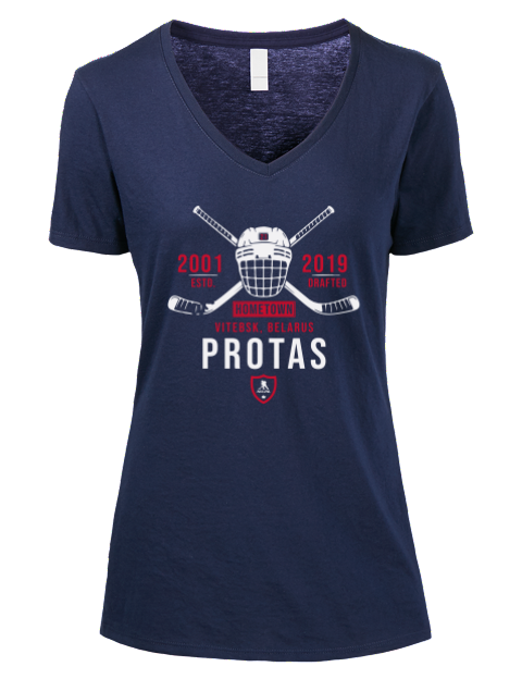 Heritage Aliaksei Protas Premium Ladies V-Neck T-Shirt | Swagsta