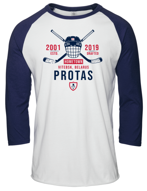 Classic Heritage Aliaksei Protas Unisex Premium Three-Quarter Raglan T-Shirt | Swagsta