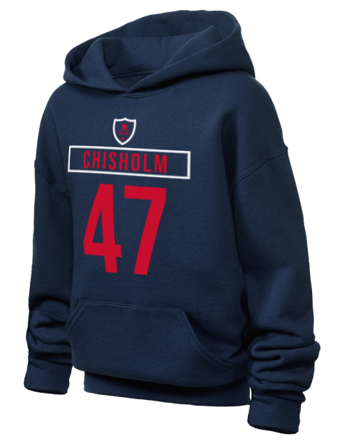 Away Jersey Declan Chisholm Youth Hooded Sweatshirt | Swagsta