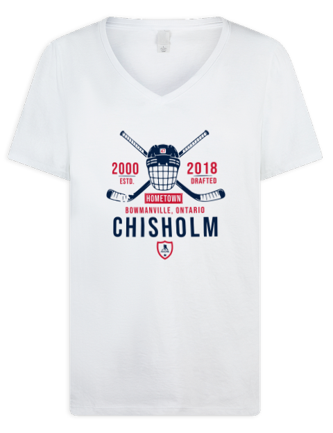 Classic Heritage Declan Chisholm Premium Ladies V-Neck T-Shirt | Swagsta
