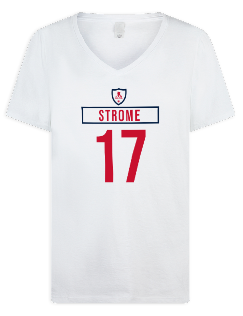 Home Jersey Dylan Strome Premium Ladies V-Neck T-Shirt | Swagsta