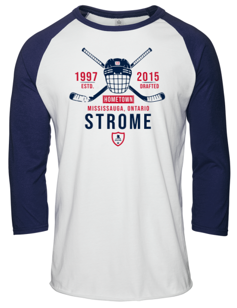 Classic Heritage Dylan Strome Unisex Premium Three-Quarter Raglan T-Shirt | Swagsta