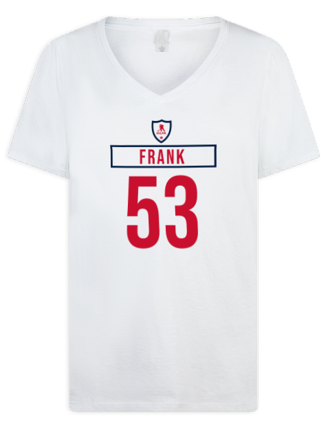 Home Jersey Ethen Frank Premium Ladies V-Neck T-Shirt | Swagsta