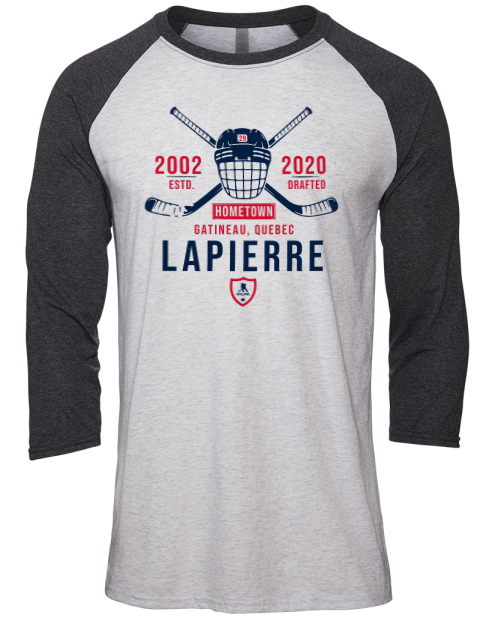 Classic Heritage Hendrix Lapierre Unisex Premium Three-Quarter Raglan T-Shirt | Swagsta