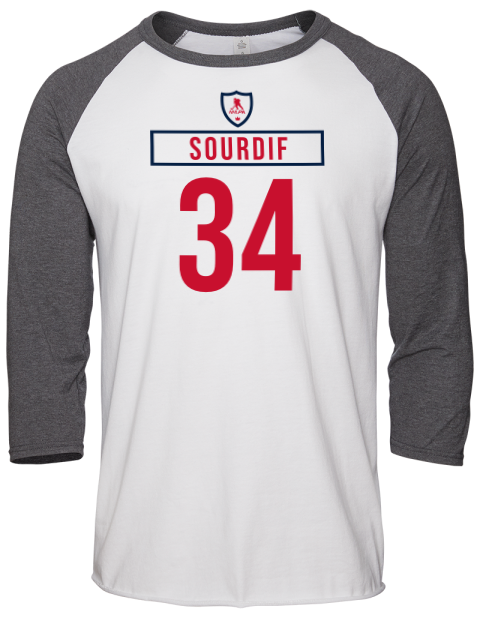 Home Jersey Justin Sourdif Unisex Premium Three-Quarter Raglan T-Shirt | Swagsta