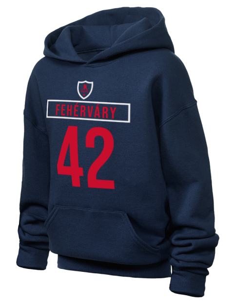 Away Jersey Martin Fehervary Youth Hooded Sweatshirt | Swagsta