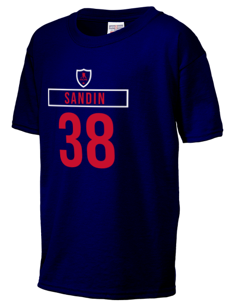 Away Jersey Rasmus Sandin Youth T-Shirt | Swagsta