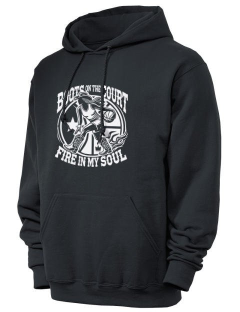 Boots On The Court She Got Game Unisex Hooded Sweatshirt | Swagsta