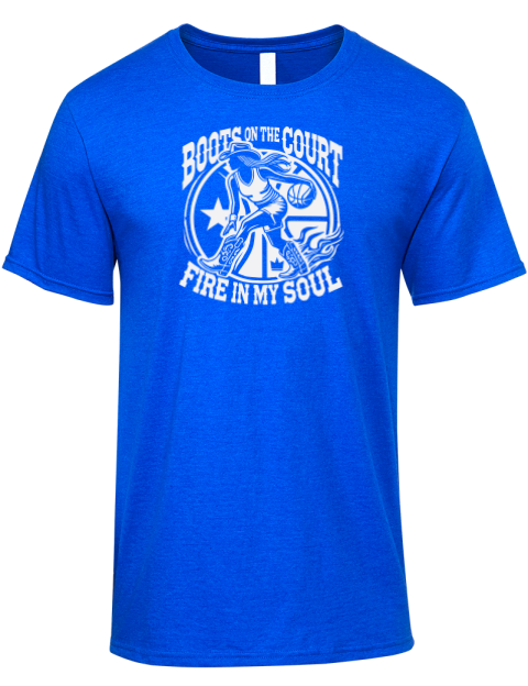 Boots On The Court She Got Game Premium Ring-Spun Cotton Unisex T-Shirt | Swagsta